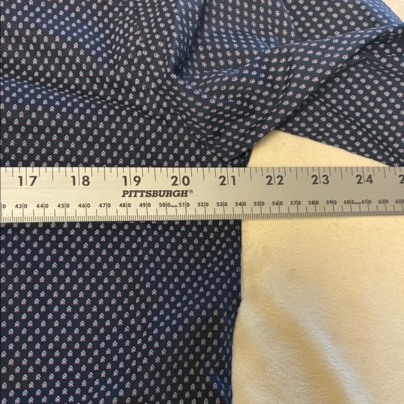 Lucky Brand Men's Navy Patterned Button-Down Shirt - Picture 11 of 11